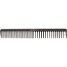 Расческа рабочая DEWAL CARBON black комбинированная, черная 18.5 см