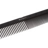 Расческа рабочая DEWAL CARBON black комбинированная, черная 22 см