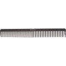 Расческа рабочая DEWAL CARBON black комбинированная, черная 22 см
