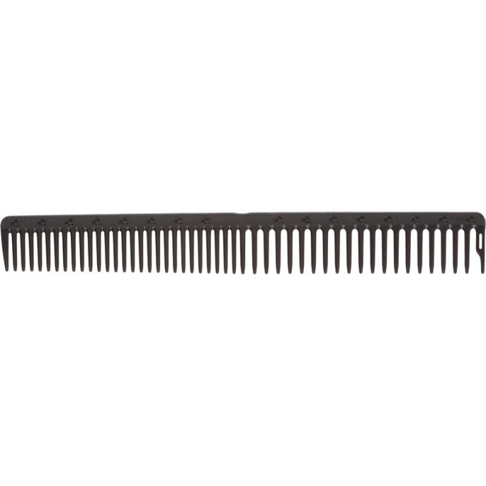 Расческа рабочая DEWAL CARBON black комбинированная, черная 23 см