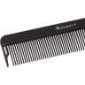 Расческа рабочая DEWAL CARBON black с металлической спицей, черная 22,5 см