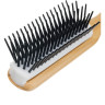 Щетка массажная DEWAL BAMBOO BRBAM203, деревянная, нейлоновый штифт, прямоугольная 5 рядная