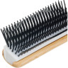 Щетка массажная DEWAL BAMBOO BRBAM223, деревянная, нейлоновый штифт, прямоугольная 7 рядная