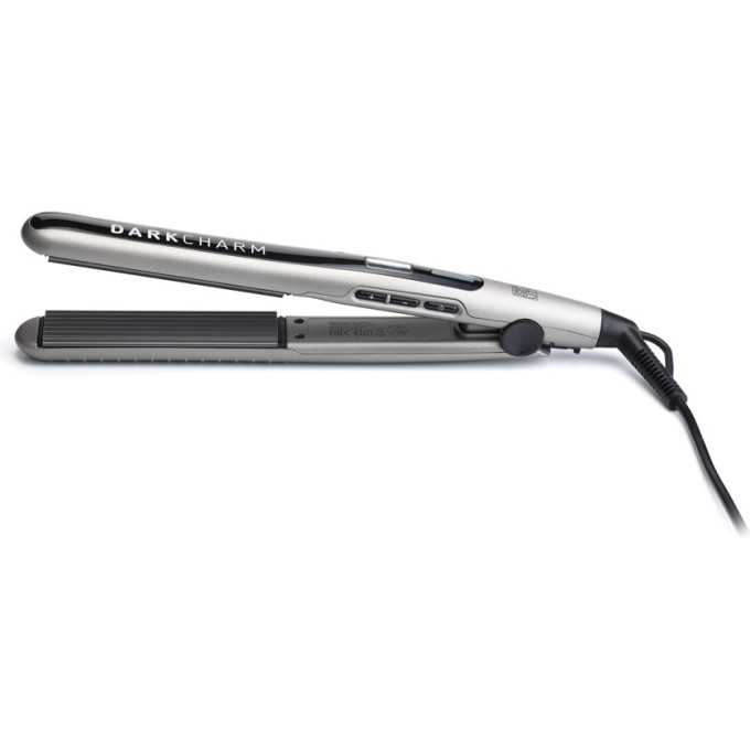 Щипцы-гофре для волос DEWAL BEAUTY Dark Charm HI2070W серые