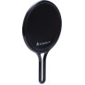Зеркало с ручкой (26 х 16 см) DEWAL MR-61 black