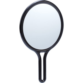 Зеркало с ручкой (26 х 16 см) DEWAL MR-61 black